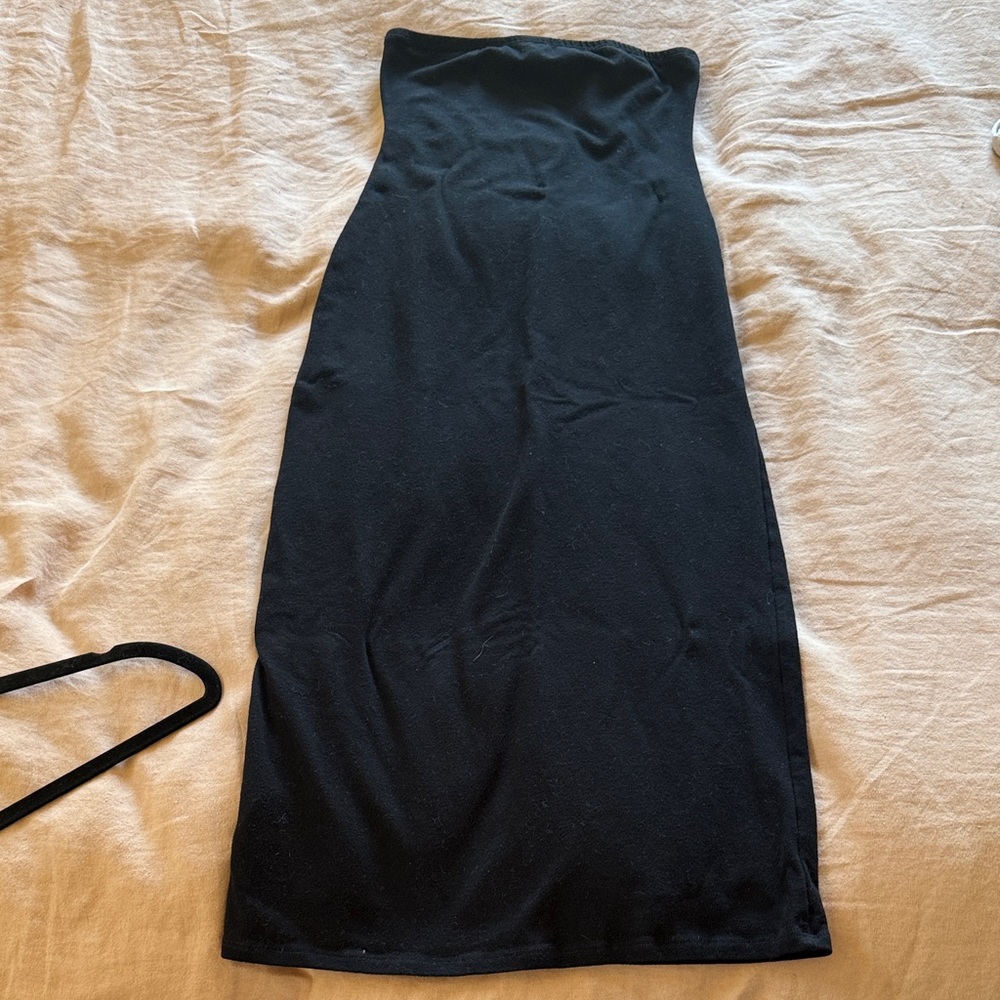 Gil Rodriguez Black Strapless Dress